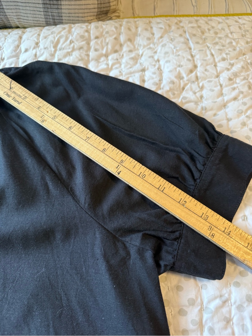 Lane Bryant Black Short-Sleeve Embroidered Tunic - Picture 7 of 9